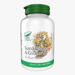 Sunatoare si Ginseng, adjuvant in starile depresive, 150 capsule, Medica - Pro Natura