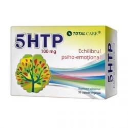 5 HTP, sustine echilibrul psiho-emotional, 100 mg, 30 capsule, Cosmopharm