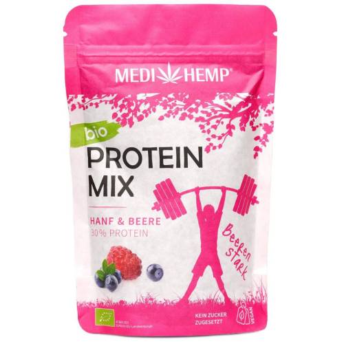 Mix proteic din canepa cu fructe, (30% proteine), eco-bio, 200 g, Medihemp