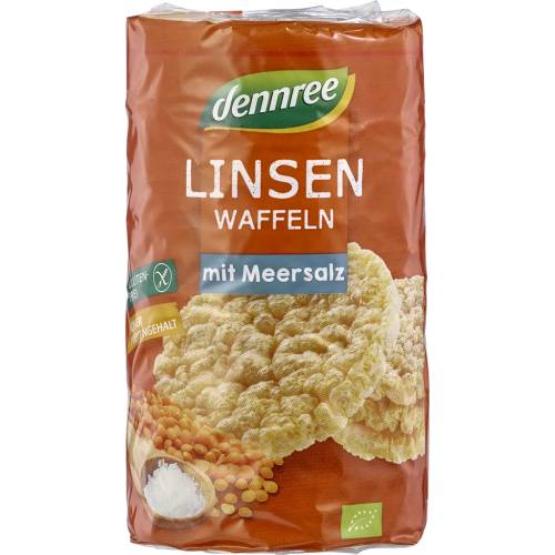 Rondele din linte cu sare, fara gluten, eco-bio, 100 g, Dennree