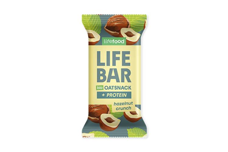 Baton proteic de ovaz cu alune de padure, eco-bio, 40 g, Lifebar