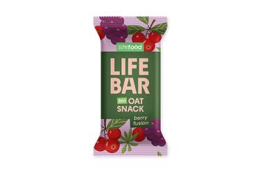 Baton de ovaz cu fructe de padure, eco-bio, 40 g, Lifebar