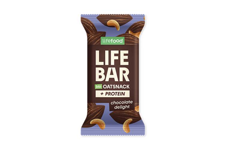 Baton proteic de ovaz cu ciocolata, eco-bio, 40 g, Lifebar