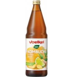 Bautura Kombucha cu limete si ghimbir, eco-bio, 750 ml, Voelkel