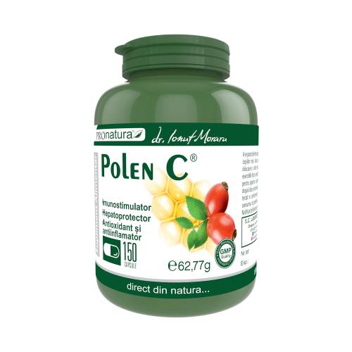 Polen C, antioxidant si antiinflamator, 150 capsule, Medica - Pro Natura