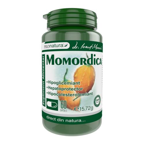 Momordica charantia, actioneaza ca hipoglicemiant, 60 capsule, Medica - Pro Natura