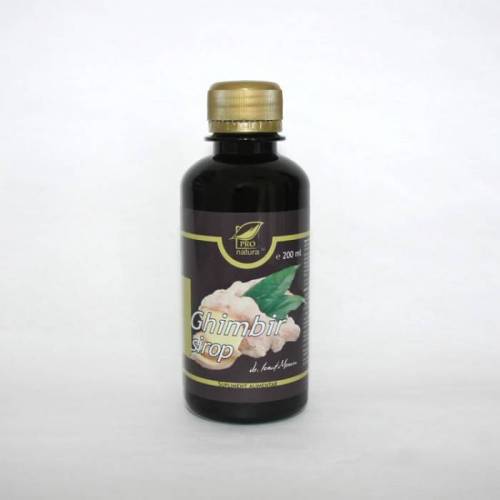 Sirop de Ghimbir, ajuta la fluidificarea secretiilor bronsice, 200 ml, Medica - Pro Natura