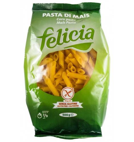 Penne, paste din faina de malai, fara gluten, eco-bio, 500 g, Felicia