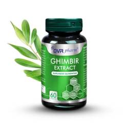 Ghimbir extract, contribuie la apararea naturala a organismului, 60 capsule, DVR Pharm