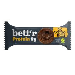 Bilute proteice cu umplutura de cacao, eco-bio, 3 x 15 g, Bettr