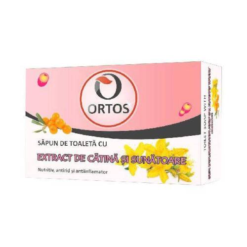 Sapun cu Extract Catina si Sunatoare 100g, Ortos