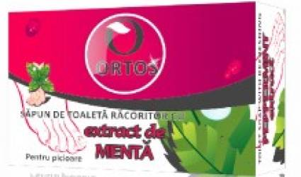 Sapun racoritor cu extract de Menta 100g, Ortos