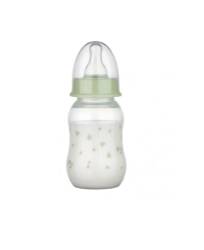 Baby Nova 45010 Biberon Plastic cu tetina silicon rotunda marimea S 0 - 24 luni 130 ml