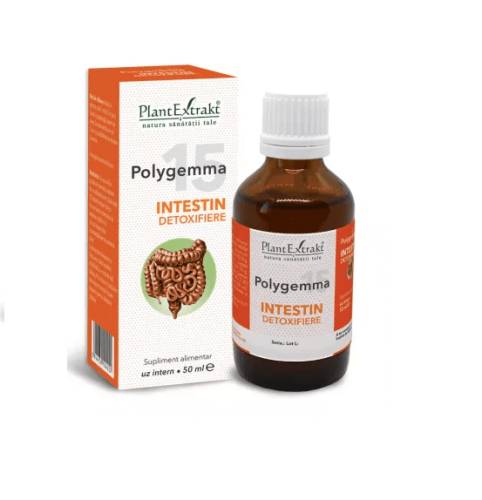 Polygemma 15 - Intestin detoxifiere 50 ml