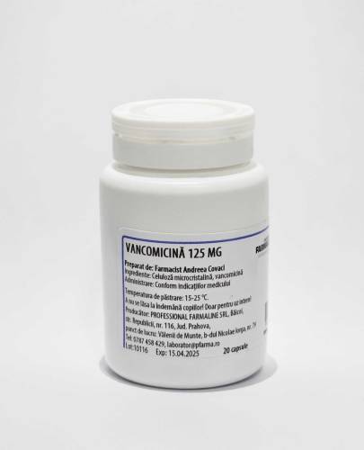 Vancomicina 125 mg 20 capsule