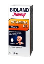 Bioland Junior Vitamina D3 Solutie 10 ml