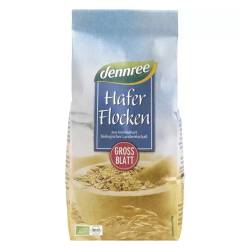 Fulgi mari de ovaz Eco, 500g, Dennree