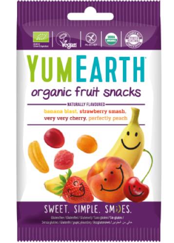 Jeleuri de fructe bio fara gluten si fara gelatina, 50g, Yumearth