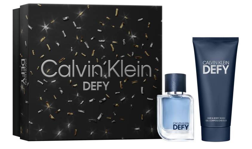 Set pentru barbati Defy Apa de toaleta 50ml + Gel de dus 100ml, Calvin Klein