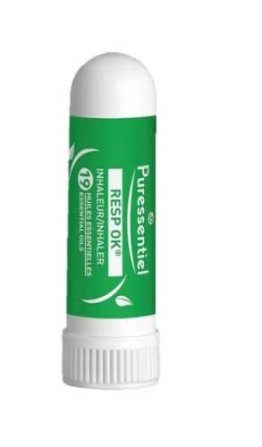 Inhalator nazal Respiratory Bio cu 19 uleiuri esentiale, 1ml, Puressentiel