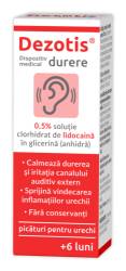 Picaturi pentru urechi cu Lidocaina 0.5% Dezotis, 7g, Zdrovit