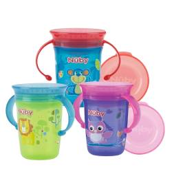 Wonder Cup decorat cu manere 360 grade +6 luni, 240ml, Nuby