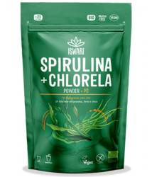 Pulbere bio de spirulina si chlorella, 125g, Iswari