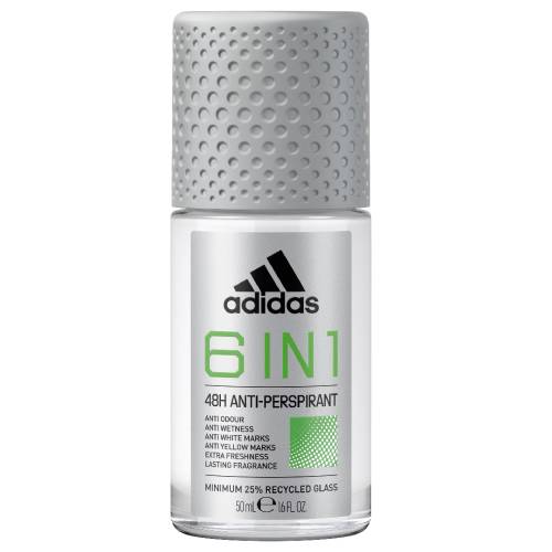 Deodorant roll-on pentru barbati 6 in 1, 50ml, Adidas