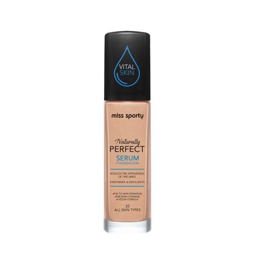 Fond de ten Serum Naturally Perfect All Skin Tones 25 Warm, 30ml, Miss Sporty
