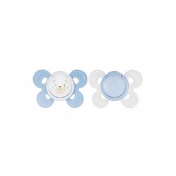 Chicco Physio Comfort Suzeta silicon, 2bucati, 0-6luni, baieti