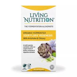 Probiotice fermentate pentru refacerea florei Regenesis 700 mg, 60 capsule, Living Nutrition