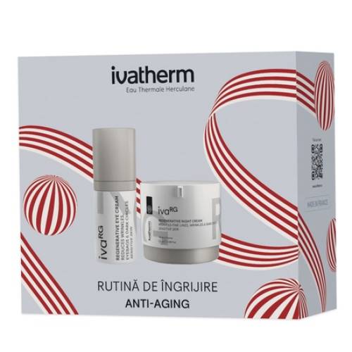 Pachet Crema de Noapte IvaRG 50ml + Crema Contur de Ochi IvaRG 15ml, Ivatherm