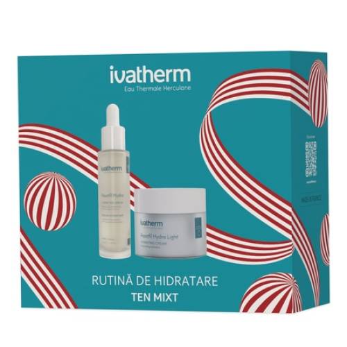 Pachet Aquafil Hydra: Ser 30ml + Cremă Hydra Light 50ml - Ivatherm