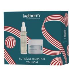 Pachet Aquafil Hydra: Ser 30ml + Cremă Rich 50ml - Ivatherm