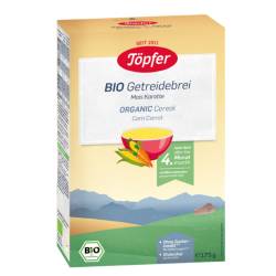 Cereale Bio Organic din Porumb si Morcov, +4 luni, 175 g, Topfer