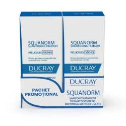 Pachet Sampon Anti-Mtreata Uscata Squanorm 2x200 ml, Ducray