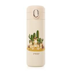 Sticla de baut pentru copii din otel inoxidabil Alb-Crem, 350ml, Reer