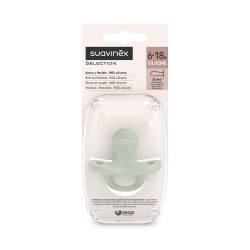 Suzeta fiziologica SX Pro Colour Essence, 6-18 luni, Verde, 1 bucata, Suavinex