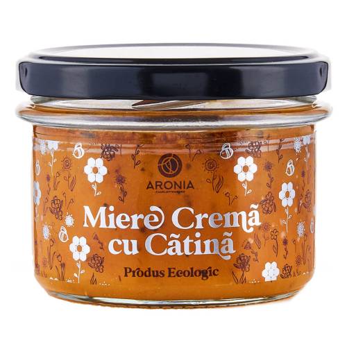 Miere crema cu catina, 220g, Aronia