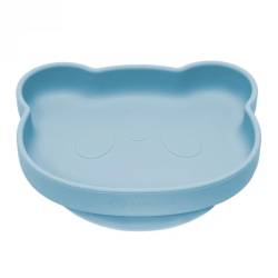 Farfurie din silicon cu ventuza The Little Bear, +6 luni, Aqua Blue, Appekids