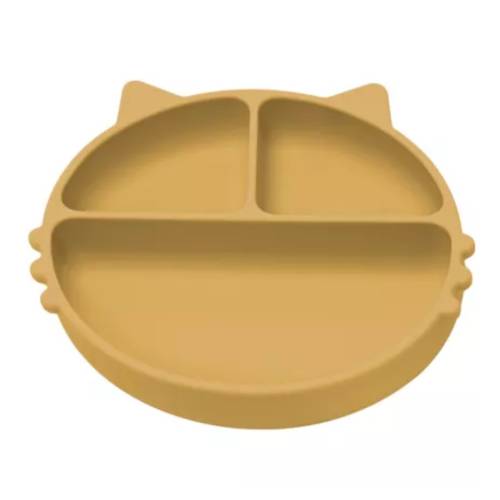 Farfurie compartimentata din silicon Kitty, 6 luni+, Honey, Appekids