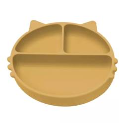 Farfurie compartimentata din silicon Kitty, 6 luni+, Honey, Appekids