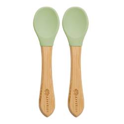Set lingurite din bambus, 6 luni+, Raw Green, Appekids