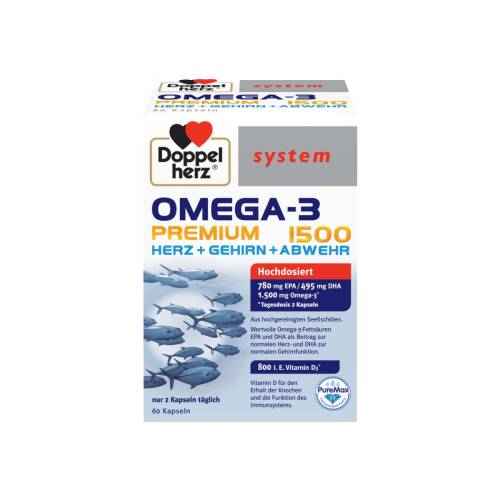 Omega 3 Premium 1500 System, 60 capsule, Doppelherz