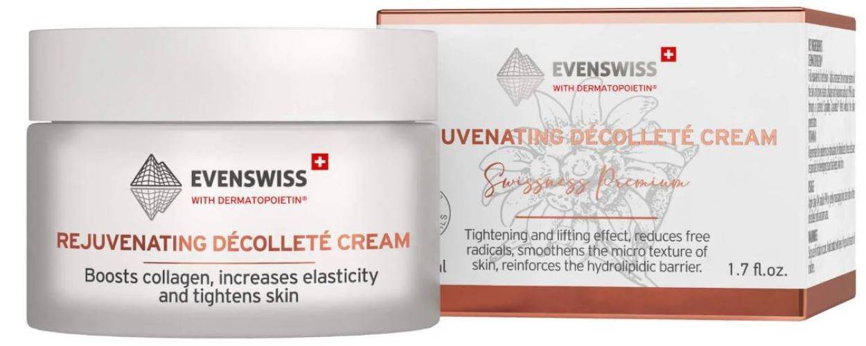 Crema pentru elesticitate fata si decolteu Rejuvenating Decollete 50ml - EVENSWISS