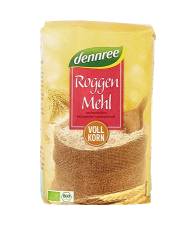 Faina integrala de secara eco, 1kg, Dennree