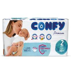 Scutece pentru copii Eco Premium Mini Nr. 2 pentru 3 – 6kg, 40 bucati, Confy