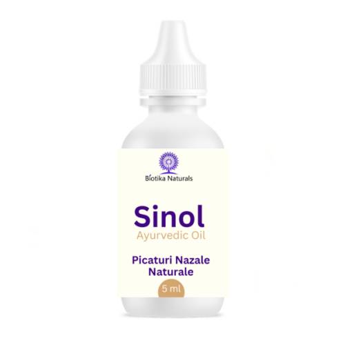 Sinol - picaturi nazale ayurvedice - sinuzite, rinite, congestii nazale, 5 ml, Biotika Naturals