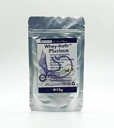 Platinium Whey Kefir, pudra proteica din Zer, 75 g, Medica - ProNatura