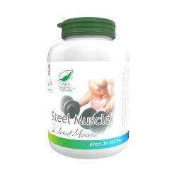 Steel Muscle, cu rol in cresterea performantelor fizice, 100 capsule, Medica - ProNatura